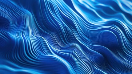 Wall Mural - Abstract Blue Waves