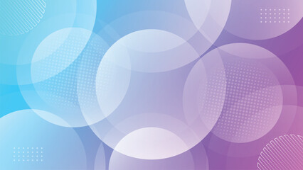 Aufkleber - Abstract Blue Background With Circles. Blue And Purple Gradation Element. Modern Abstract Background. Template Use For Banner, Cover, Poster, Wallpaper, Design With Space For Text.