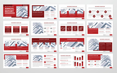 Wall Mural - business presentation layout template design with minimalist style and modern concept use for busine