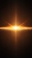 Poster - brilliant display of orange particles bursts forth, radiating energy as fiery waves scatter from the center, creating a mesmerizing cosmic effect filled with dynamism.
