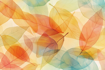 Poster - autumn leaves background