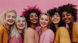 © Sasint - A group of friends with diverse gender identities, celebrating inclusivity and friendship