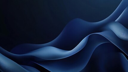 Poster - Abstract Blue Waves Background