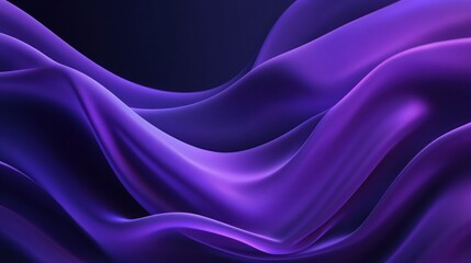 Poster - Abstract Purple Waves