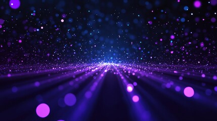 Poster - Abstract Purple and Blue Glitter Background