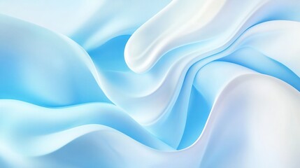 Poster - Abstract Blue and White Fabric Background