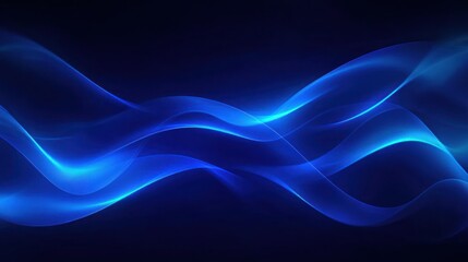 Poster - Abstract Blue Waves