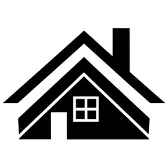 Wall Mural - illustration of roof house real estate logo silhouette vector