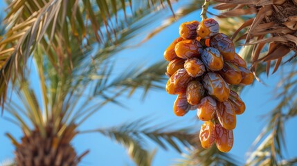 Sticker - Dates Hanging from Palm Tree