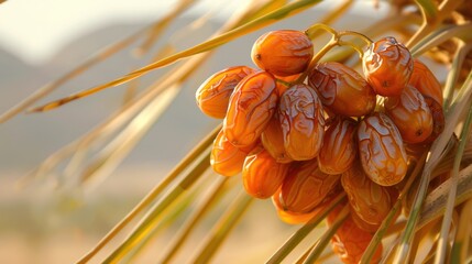 Sticker - Close-up of Dates on Palm Tree