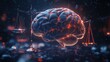 © ProStockGallery - Abstract Brain with Scales of Justice - Artificial Intelligence, Law and Judgement Concept.