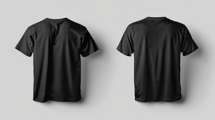 Sticker - Black T-Shirt Mockup