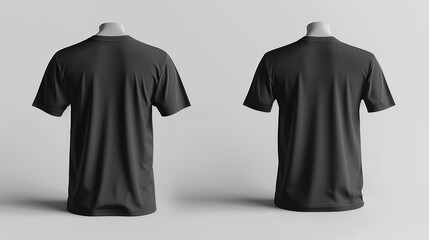 Sticker - Black T-Shirt Mockup