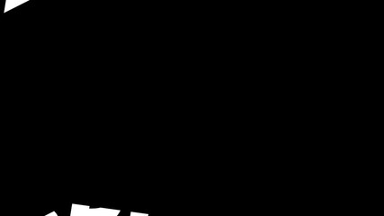 Poster - Split Animation text with black background