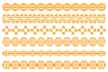 Sticker - Decorative ornament border design set