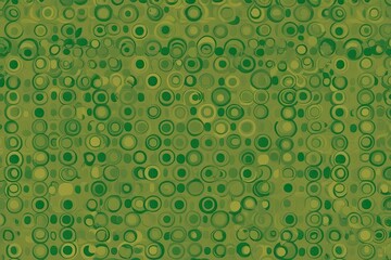 Poster - Vibrant Green Circle Pattern Background Design