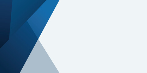 Wall Mural - blue white abstract banner background, geometric shapes design. vector illustration