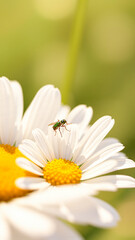 Canvas Print - Fly on a Daisy