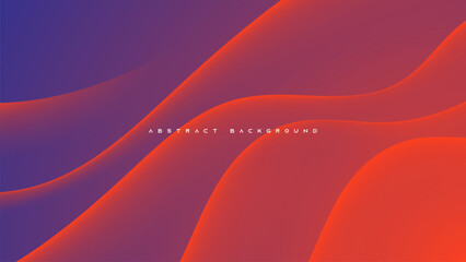 Wall Mural - colorful gradient abstract background wavy shape design vector.