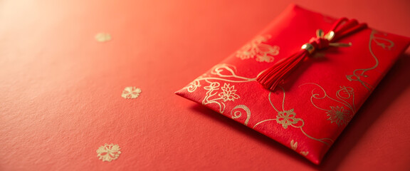 Red Envelope with Gold Detail