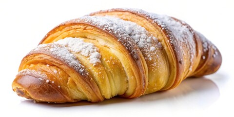 Wall Mural - Sweet pastry croissant filled with sugar, perfect for breakfast , Cornetto, Colazione, Pastry, Croissant, Breakfast, Sugar