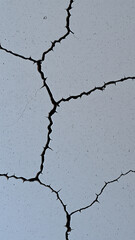 Canvas Print - Cracked Concrete Wall