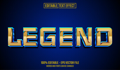 Wall Mural - legend editable text effect