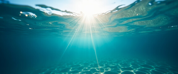 Wall Mural - Underwater Sunbeams