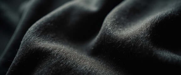 Poster - Black Fabric Texture