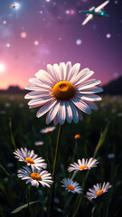 Wall Mural - daisy in the twilight