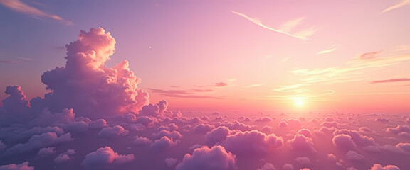 Wall Mural - Pink Clouds at Sunset