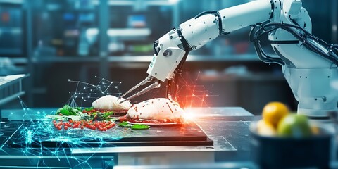 Poster - Futuristic Food Manufacturing: A Robotic Odyssey of Automation and Efficiency 