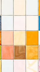 Poster - Colorful tiles arranged in a square pattern