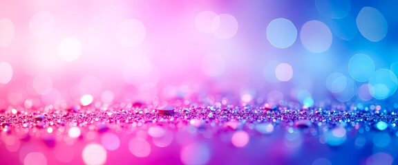 Poster - Abstract Pink and Blue Glitter Background