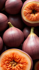 Canvas Print - Closeup of Figs