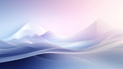 Wall Mural - A dreamy abstract wave background in soft pastel tones, Gradient lines in pastel colors. Volumetric gradient shapes.