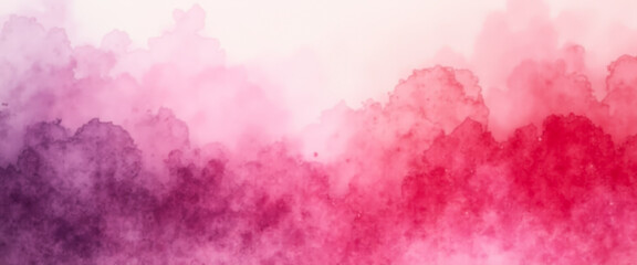 Wall Mural - Pink and Red Watercolor Background