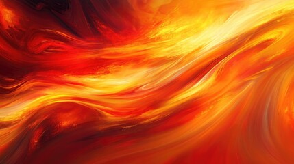 Aufkleber - Abstract representation of vibrant streams that evoke the energetic flow of fire