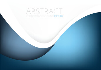 Fototapete - graphic vector curve line overlap background for text and message design