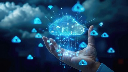 Poster - internet of things. new technology big data and business process strategy,customer service management, cloud computing.