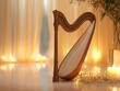 © jitthanant - A spa environment with soft harp music playing in the background, candlelight flickering, and a sense of total relaxation Harp, Background Music, Relaxing, Spa