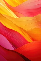 Poster - Abstract wavy backdrop featuring shades of red orange and yellow