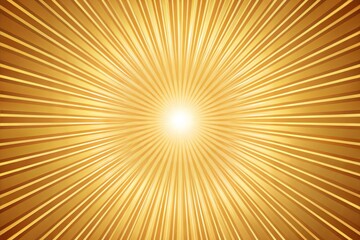 Wall Mural - abstract golden rays converging towards bright white light