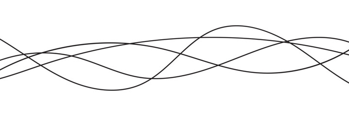 Wall Mural - line abstract wavy background. thin line wavy abstract vector background. curve wave seamless patter