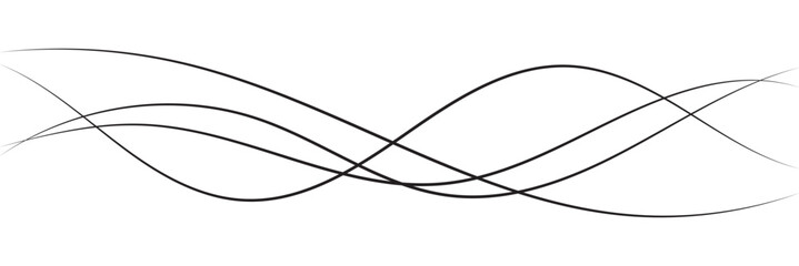 Wall Mural - futuristic abstract wavy background. thin line on white. minimal round lines abstract tech backgroun