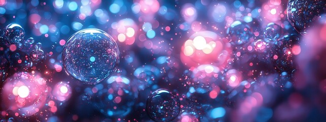 Wall Mural - Colorful Bubbles in Abstract Background