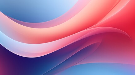 Canvas Print - Elegant abstract wallpaper design featuring smooth, flowing shapes in soft gradient colors for modern interior backgrounds and creative visual projects


