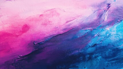 Poster - Vibrant textures of purple and blue blend seamlessly, creating a fascinating abstract display filled with energy and movement