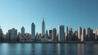An ultra realistic photo of the new york city skyline 