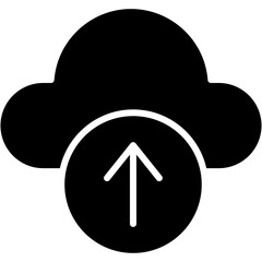 Poster - Vector Icon upload, up arrow, file, cloud, computing